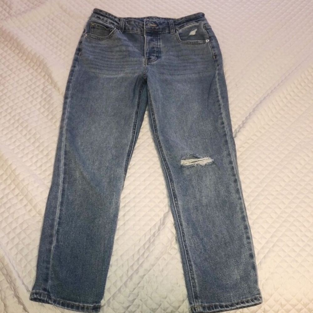 Straight Leg Mom Jeans